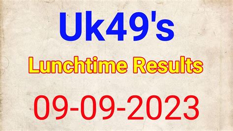 lunchtime result 2011